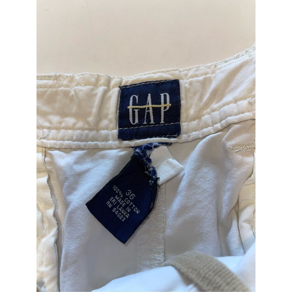 Gap Khakis Standard Cargo Pocket tan Cotton Shorts Men 36 - Picture 4 of 7